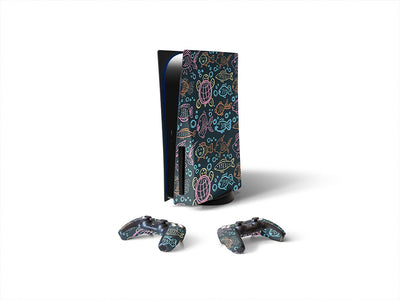 aquatic companions salt water Sony PS5 DIY Skin