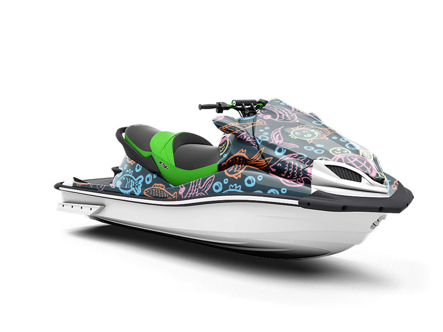 Aquatic Companions Marine Life Jet Ski Vinyl Customized Wrap