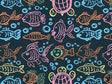 Aquatic Companions Marine Life Vinyl Wrap Pattern~Rwraps Series 914 Digitally Printed Vinyl Wrap~0