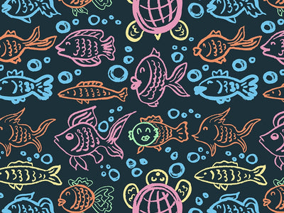 Aquatic Companions Marine Life Vinyl Wrap Pattern~Rwraps Series 914 Digitally Printed Vinyl Wrap~0