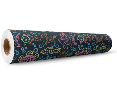 Aquatic Companions Marine Life Wrap Film Wholesale Roll~Rwraps Series 914 Digitally Printed Vinyl Roll~5