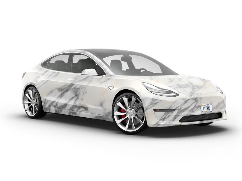 Arabescato Breccia-White Marble Vehicle Vinyl Wrap
