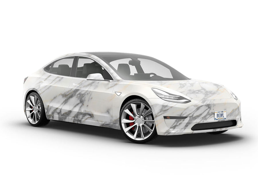 Arabescato Breccia-White Marble Vehicle Vinyl Wrap