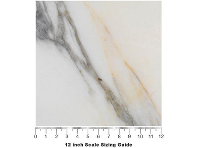 Arabescato Breccia-White Marble Vinyl Film Pattern Size 12 inch Scale~Rwraps Arabescato Breccia-White Marble Sizing Chart~2