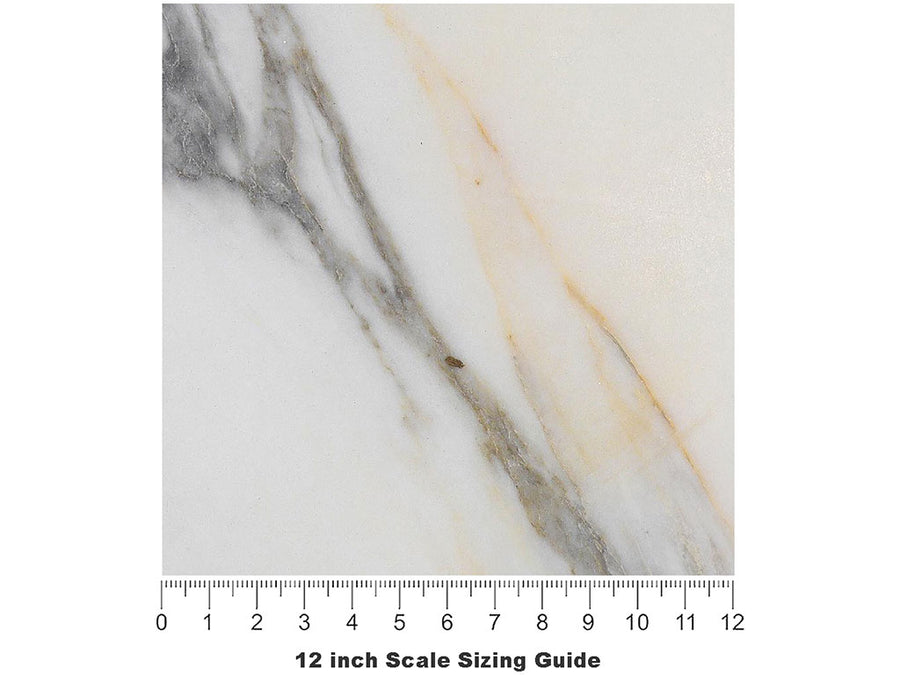 Arabescato Breccia-White Marble Vinyl Film Pattern Size 12 inch Scale~Rwraps Arabescato Breccia-White Marble Sizing Chart~2