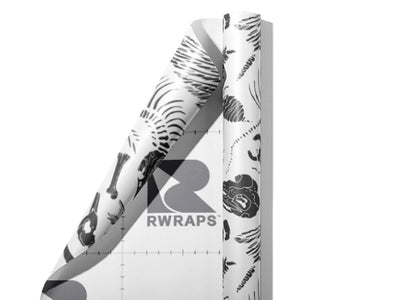 Archeological Remains Dinosaur Wrap Film Sheets~Rwraps Series 914 Archeological Remains Dinosaur Scrolled Sheet~3