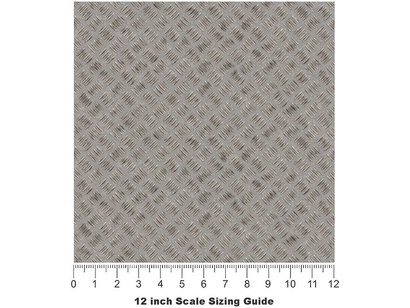 Architectural Weave Diamond Plate Vinyl Film Pattern Size 12 inch Scale~Rwraps Architectural Weave Sizing Chart~2