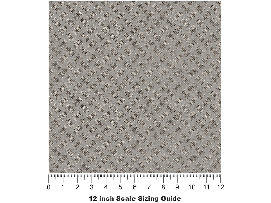 Architectural Weave Diamond Plate Vinyl Film Pattern Size 12 inch Scale~Rwraps Architectural Weave Sizing Chart~2