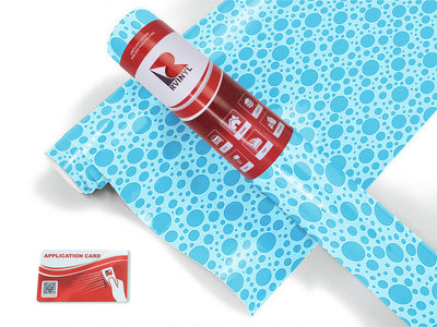 arctic blue polka dot Craft Vinyl Roll