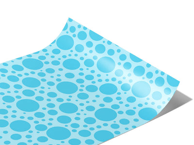 Arctic Blue Polka Dot Vinyl Wraps~Rwraps Series 914 Digitally Printed Vinyl Wrap~0