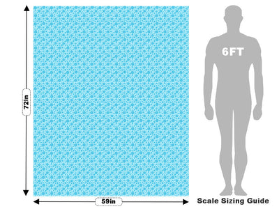 Arctic Blue Polka Dot Vehicle Wrap Scale~Rwraps Series 914 Arctic Blue Polka Dot Measurements~1