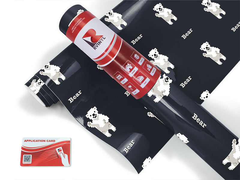 arctic pixels animal Craft Vinyl Roll