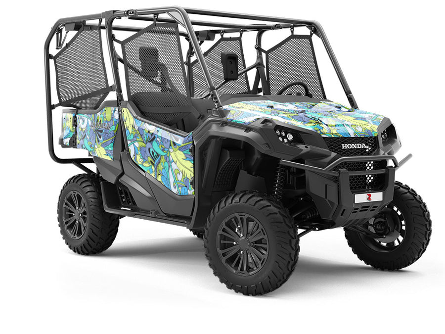 Arduinna Aesthetic Floral Utility Vehicle Vinyl Wrap