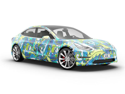 Arduinna Aesthetic Floral Vehicle Vinyl Wrap