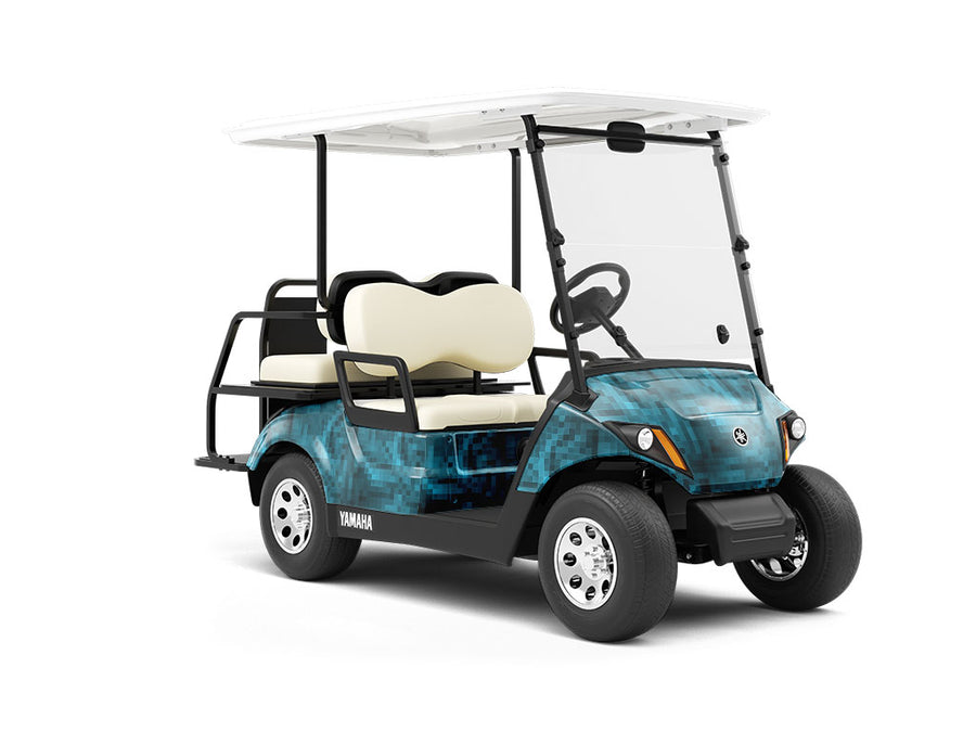Argentinian Sadness Pixel Wrapped Golf Cart