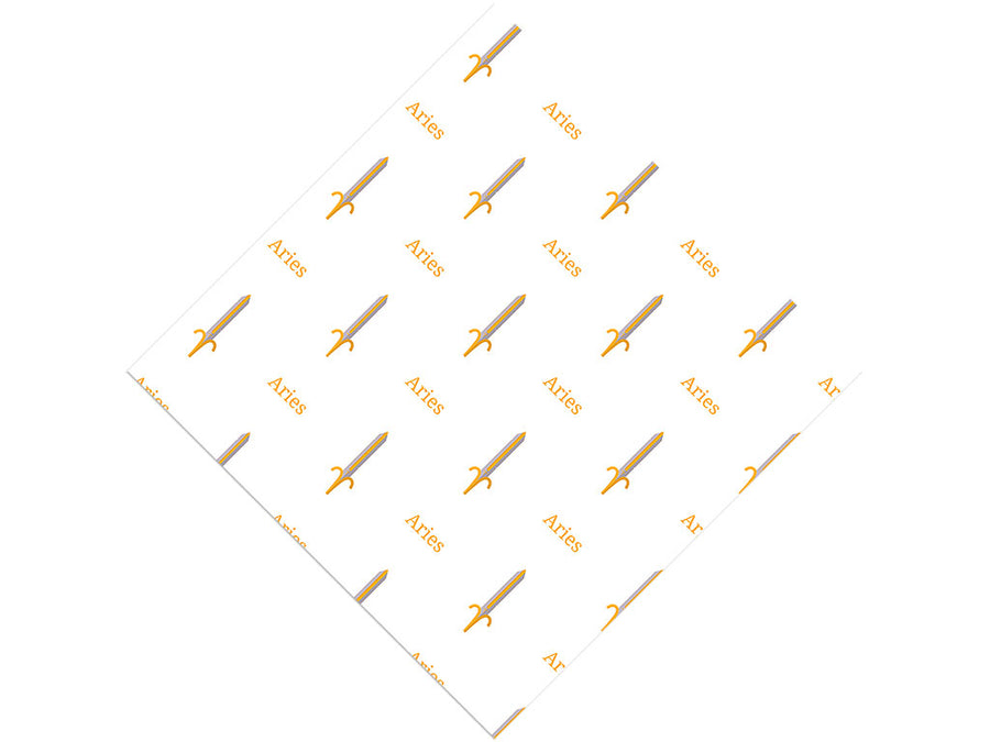 Aries Swords Astrology Vinyl Wrap Pattern