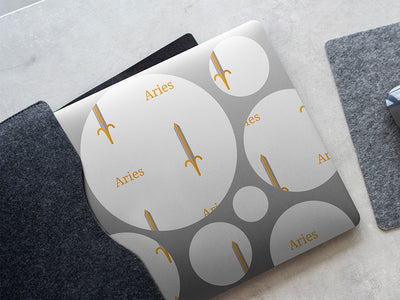 aries swords astrology DIY Laptop Stickers