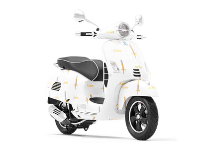 Aries Swords Astrology Vespa Scooter Wrap Film