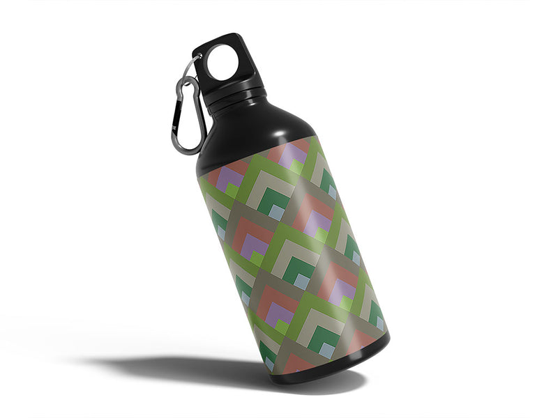 army breakdown mosaic Water Bottle DIY Stickers