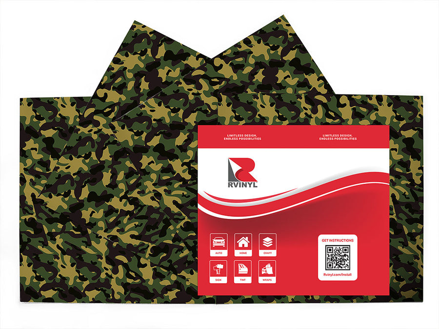 army flecktarn camouflage Craft Vinyl Sheet Pack