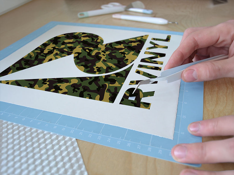 army flecktarn camouflage Easy Weed Craft Vinyl