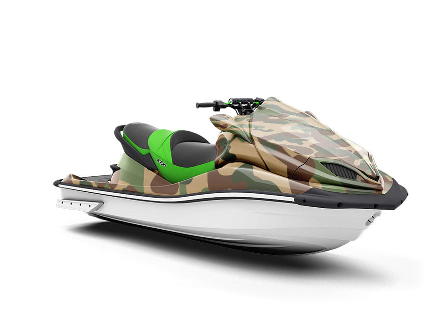 Army Machine Camouflage Jet Ski Vinyl Customized Wrap