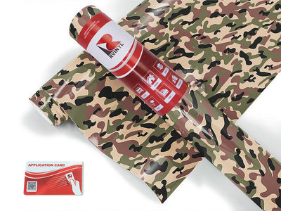 army woodland camouflage Craft Vinyl Roll