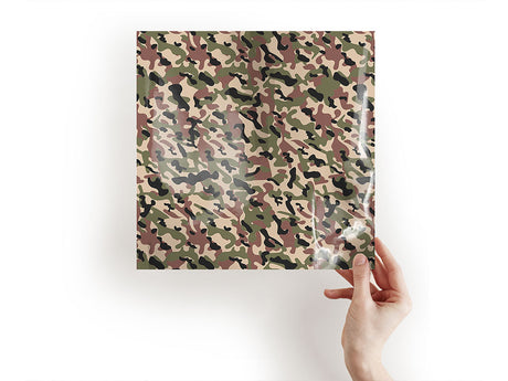 army woodland camouflage Craft Sheets