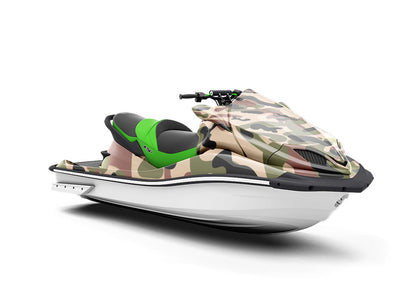 Army Woodland Camouflage Jet Ski Vinyl Customized Wrap