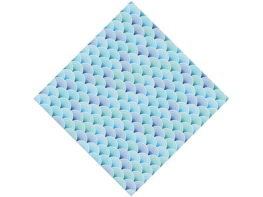 Art Deco Waves Water Vinyl Wrap Pattern
