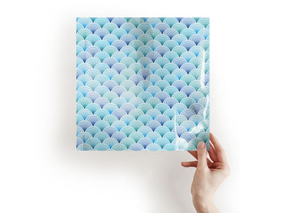 art deco waves water Craft Sheets