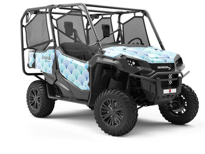 Art Deco Waves Water Utility Vehicle Vinyl Wrap