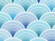 Art Deco Waves Water Vinyl Wrap Pattern~Rwraps Series 914 Digitally Printed Vinyl Wrap~0
