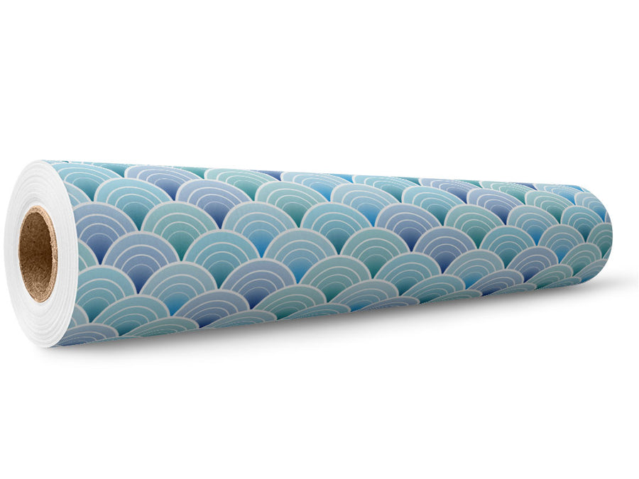Art Deco Waves Water Wrap Film Wholesale Roll~Rwraps Series 914 Digitally Printed Vinyl Roll~5