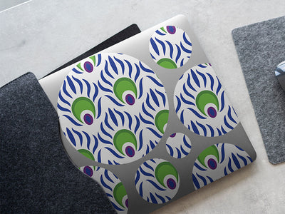 artful plumes bird DIY Laptop Stickers