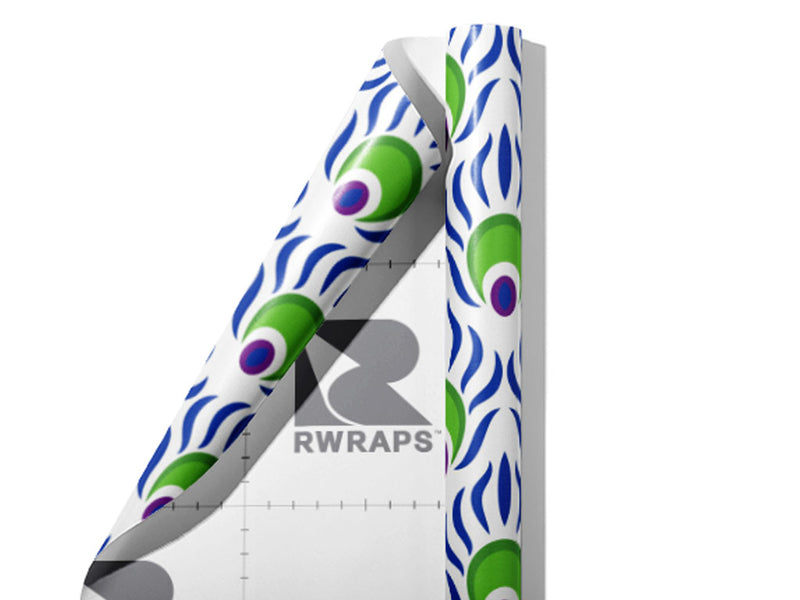 Artful Plumes Birds Wrap Film Sheets~Rwraps Series 914 Artful Plumes Birds Scrolled Sheet~3