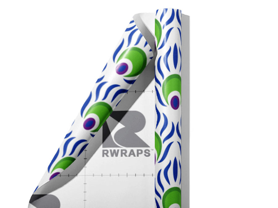 Artful Plumes Birds Wrap Film Sheets~Rwraps Series 914 Artful Plumes Birds Scrolled Sheet~3