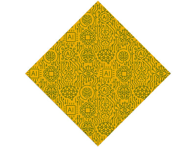 Artificial Intelligence Science Fiction Vinyl Wrap Pattern