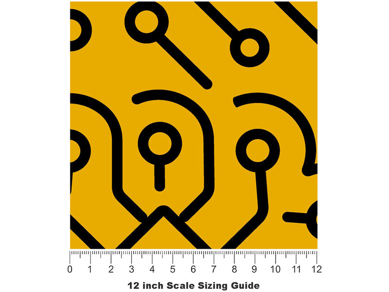 Artificial Intelligence Science Fiction Vinyl Film Pattern Size 12 inch Scale~Rwraps Artificial Intelligence Science Fiction Sizing Chart~2