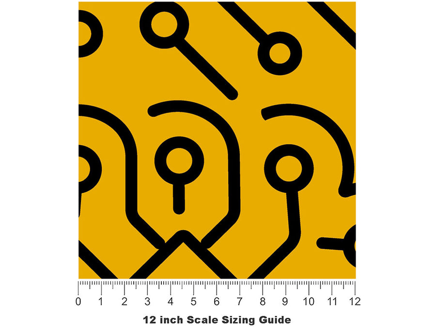 Artificial Intelligence Science Fiction Vinyl Film Pattern Size 12 inch Scale~Rwraps Artificial Intelligence Science Fiction Sizing Chart~2