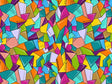 Artistic Endeavors Mosaic Vinyl Wrap Pattern~Rwraps Series 914 Digitally Printed Vinyl Wrap~0