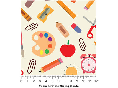 Arts and Crafts Hobby Vinyl Film Pattern Size 12 inch Scale~Rwraps Arts and Crafts Hobby Sizing Chart~2