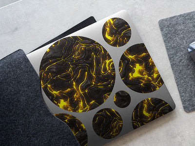 ashen tephra lava DIY Laptop Stickers