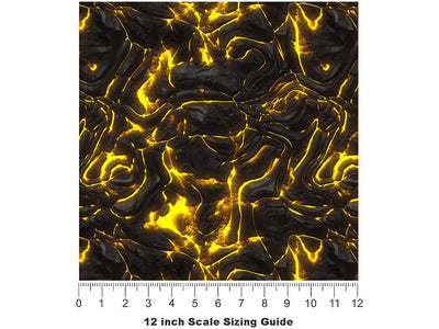 Ashen Tephra Lava Vinyl Film Pattern Size 12 inch Scale~Rwraps Ashen Tephra Lava Sizing Chart~2