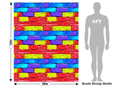 Ashlar  Brick Vehicle Wrap Scale~Rwraps Series 914 Ashlar  Brick Measurements~2