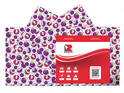 asian exports fruit Craft Vinyl Sheet Pack