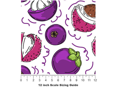 Asian Exports Fruit Vinyl Film Pattern Size 12 inch Scale~Rwraps Asian Exports Fruit Sizing Chart~2
