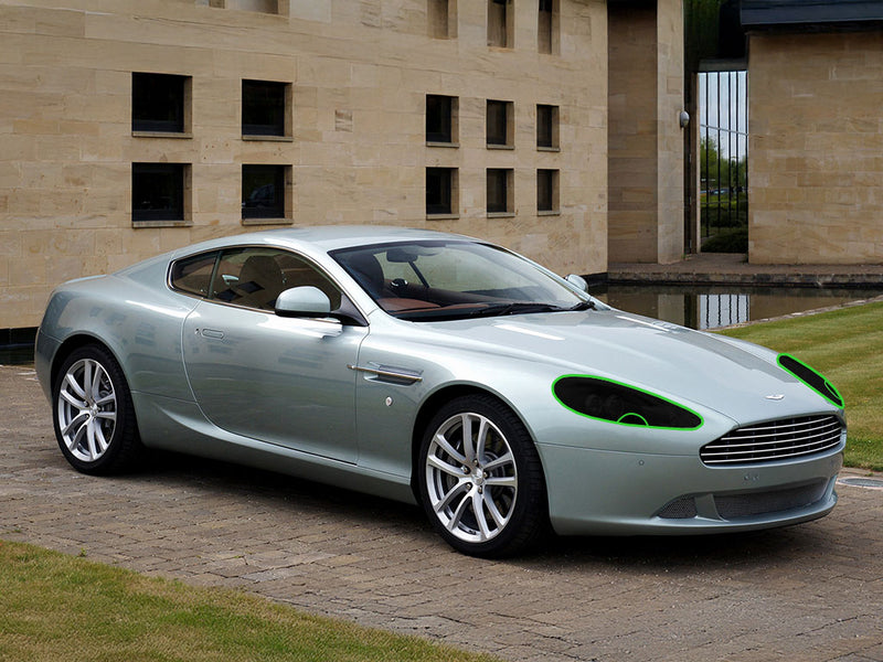 aston martin db9 2005-2010 Headlight Tint Location