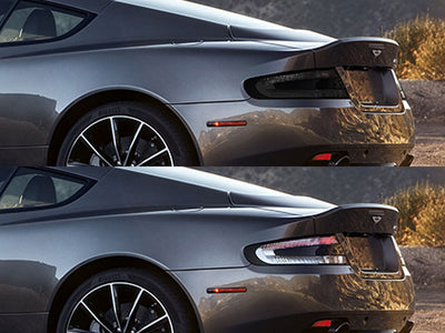 db9 Before and After Smoked Taillights