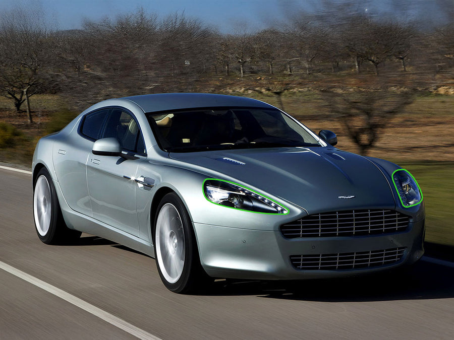 aston martin rapide 2010-2011 Headlight Protection Installation Location